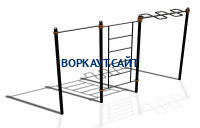 Спортивный комплекс воркаут ВС-129 в Бердянске