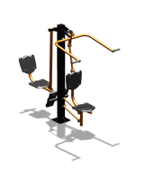 Уличный тренажер "Верхняя тяга Жим ногами" УТ322 в Бердянске