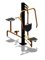 Уличный тренажер "Жим от груди Вело" УТ321 в Бердянске