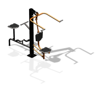 Уличный тренажер "Верхняя тяга Вело" УТ340 в Бердянске Уличный тренажер "Верхняя тяга Вело" УТ340 в Бердянске