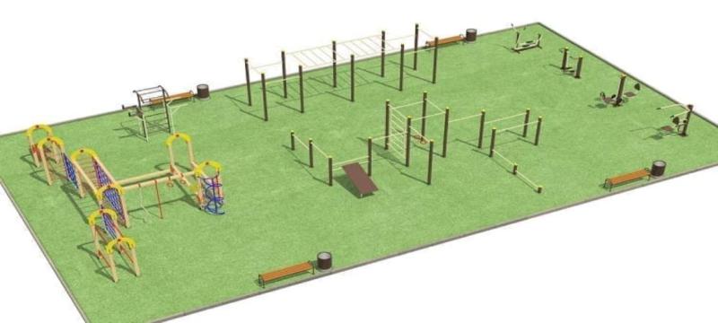 Проект спортивной площадки для любого возраста - 1 096 200 рублей. в Бердянске