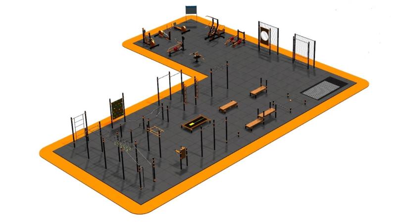 Дизайн проект спортплощадки Угловая в Бердянске