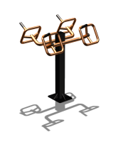 Уличный тренажер  "Штурвал двойной"  УТ201 в Бердянске