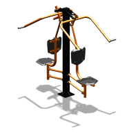 Уличный тренажер  "Верхняя тяга двойная"  УТ207 в Бердянске