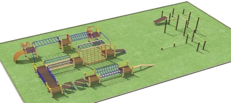 Проект спортплощадки с полосой препятствий - 1 178 100 рублей в Бердянске