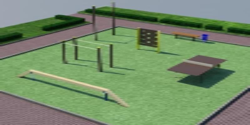 Проект спортплощадки мини спорт  в Бердянске