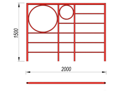 Шведская стенка с кольцами МАФ 3502 в Бердянске
