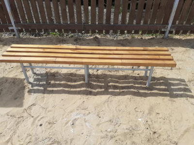 Двухметровая лавочка без спинки 2 м МАФ 1602 в Бердянске