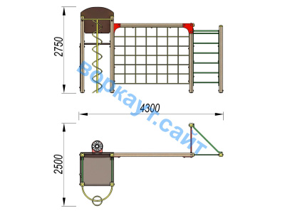 Детский спортивный комплекс Игровой ДСК 3111 в Бердянске Детский спортивный комплекс Игровой ДСК 3111 в Бердянске