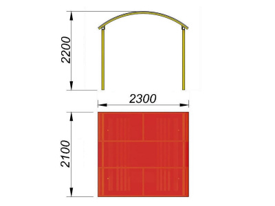 Навес судейский МАФ 4004 в Бердянске