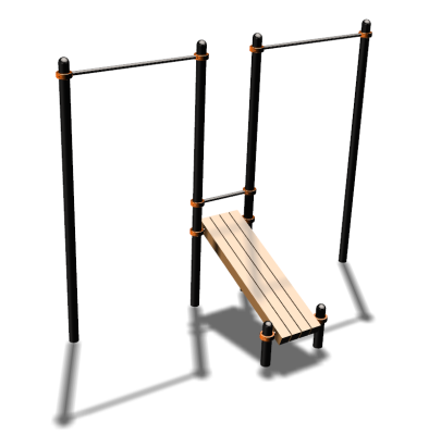 Воркаут турники со скамьей для пресса ВС-27 в Бердянске