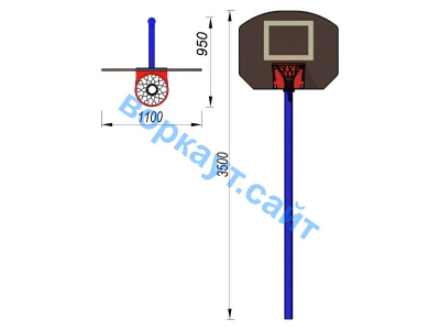 Баскетбольный щит СИО 3510 в Бердянске