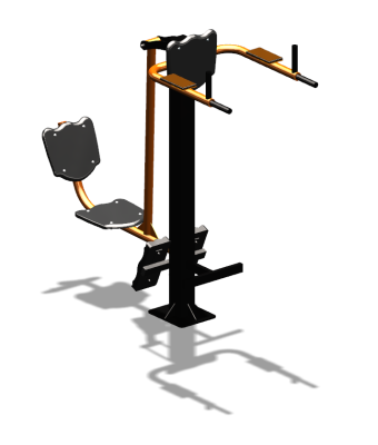 Уличный тренажер "Жим ногами Брусья Пресс" УТ329 в Бердянске