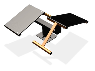 Уличный тренажер  "Скамья для пресса двойная"   УТ213 в Бердянске