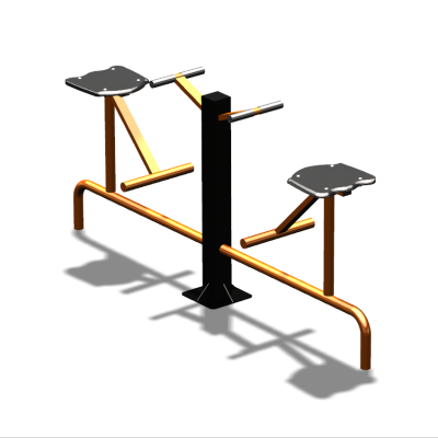 Уличный тренажер  "Твистер сидя двойной"   УТ216 в Бердянске