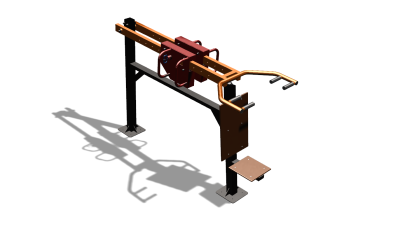 Силовой уличный тренажер  "Жим сидя"  УТ412 в Бердянске
