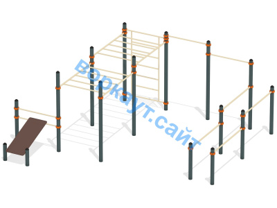 Спортивный комплекс воркаут ВС-50 в Бердянске