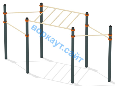 Турник разноуровневый с рукоходом ВС-26 в Бердянске