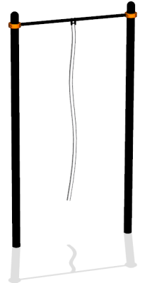 Турник с гимнастическим канатом ВС-34 в Бердянске