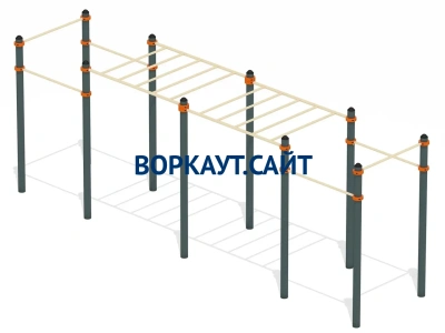 Воркаут рукоход с турниками ВС-23 в Бердянске