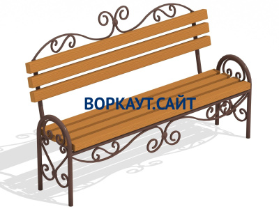 Лавочка кованная МАФ 1606 в Бердянске