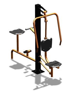 Уличный тренажер "Жим от груди Вело" УТ321 в Бердянске