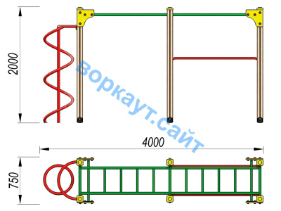 Детский спортивный комплекс ДСК 3104 в Бердянске