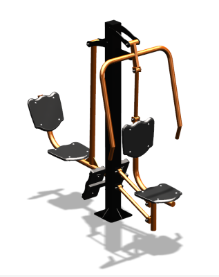 Уличный тренажер "Жим от груди Жим ногами" УТ304 в Бердянске