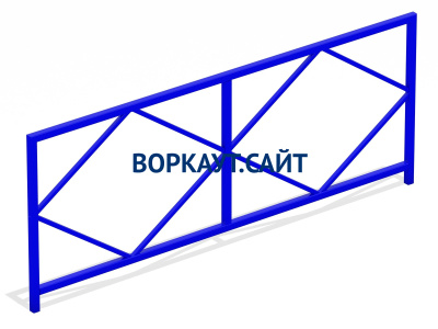 Ограждение площадки МАФ 5001 в Бердянске