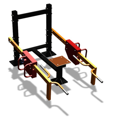 Силовой уличный тренажер  "Приседания/Шраги"  УТ413 в Бердянске