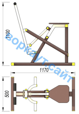 Уличный тренажер "Наездник " УТ 006 в Бердянске