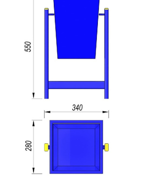 Урна МАФ 1630 в Бердянске
