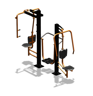 Уличный тренажер "Жим от себя Шагомер Баттерфляй" УТ303 в Бердянске