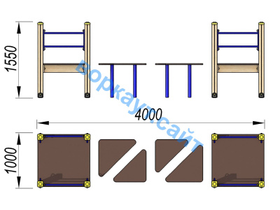 Детский спортивный комплекс Мостик ДСК 3114 в Бердянске