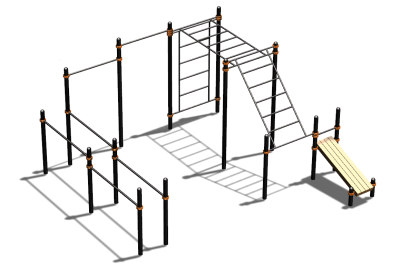 Спортивный комплекс воркаут ВС-146 в Бердянске