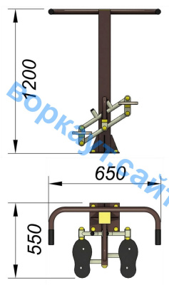 Уличный тренажер "Балансир" УТ 007 в Бердянске