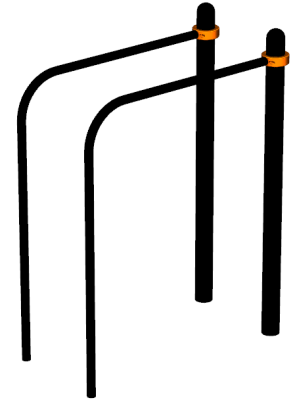 Воркаут брусья приставные ВС-39 в Бердянске