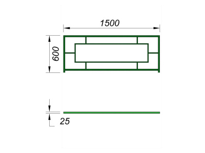 Ограждение площадки МАФ 5000 в Бердянске