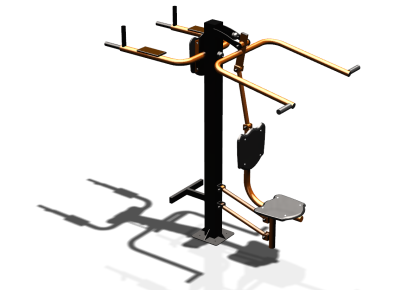 Уличный тренажер "Верхняя тяга Брусья Пресс" УТ339 в Бердянске