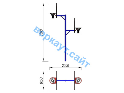 Баскетбольный щит двойной СИО 3511 в Бердянске