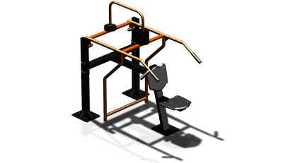 Силовой уличный тренажер  "Жим вверх сидя"  УТ403 в Бердянске